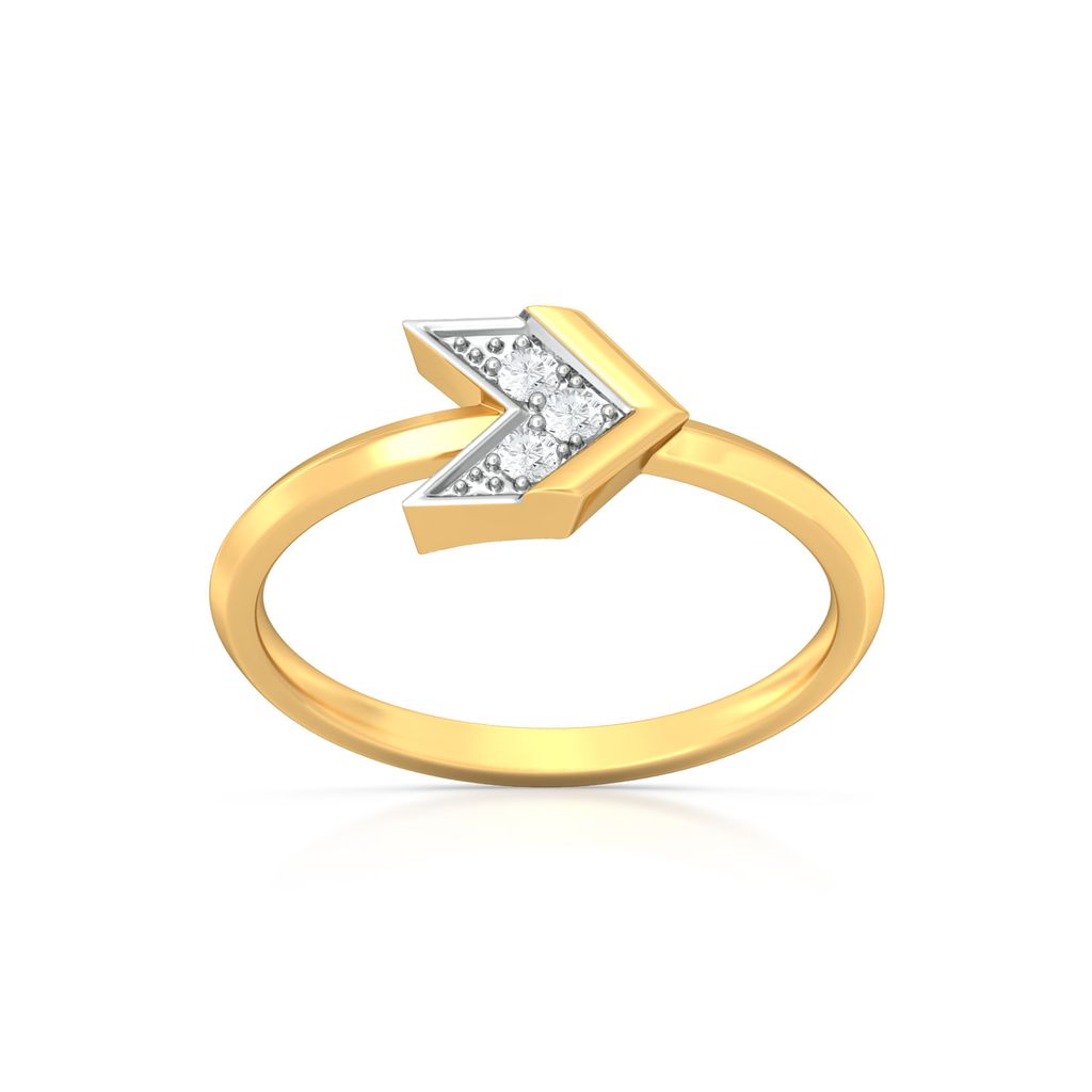 Arrow Bolero Diamond Rings alternate view 3