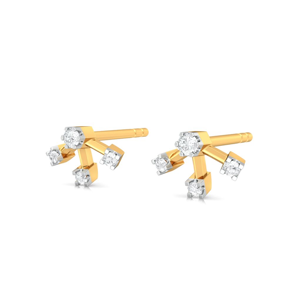 Ferris Roll Diamond Earrings