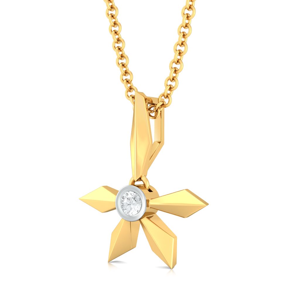 Simple Winkle Diamond Pendants