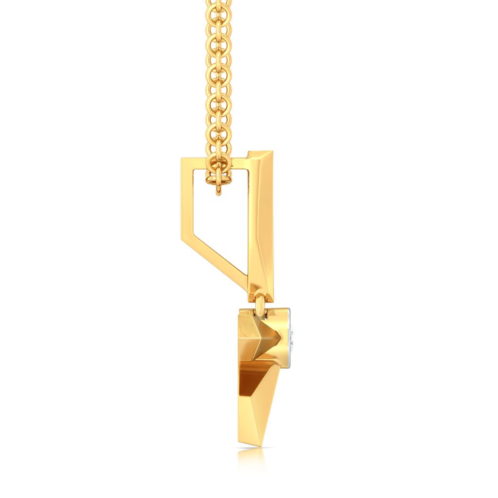 Simple Winkle Diamond Pendants