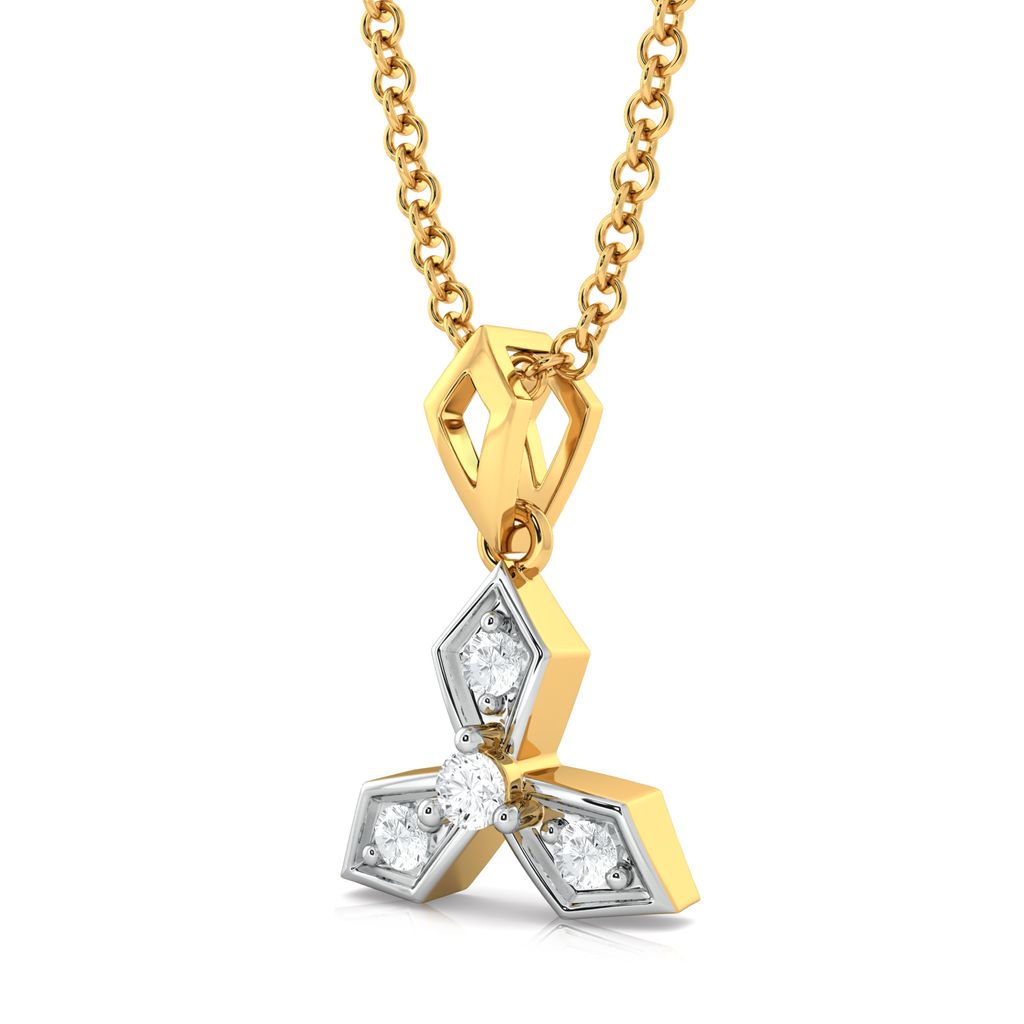 Tripartite chic Diamond Pendants