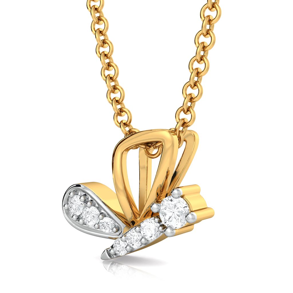 Utter Flutter Diamond Pendants