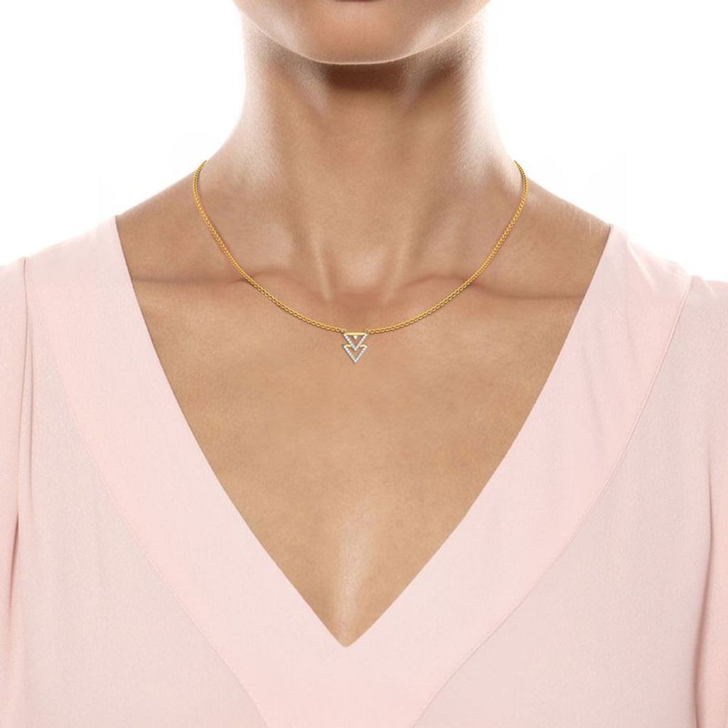 Trico Triangle Diamond Necklaces