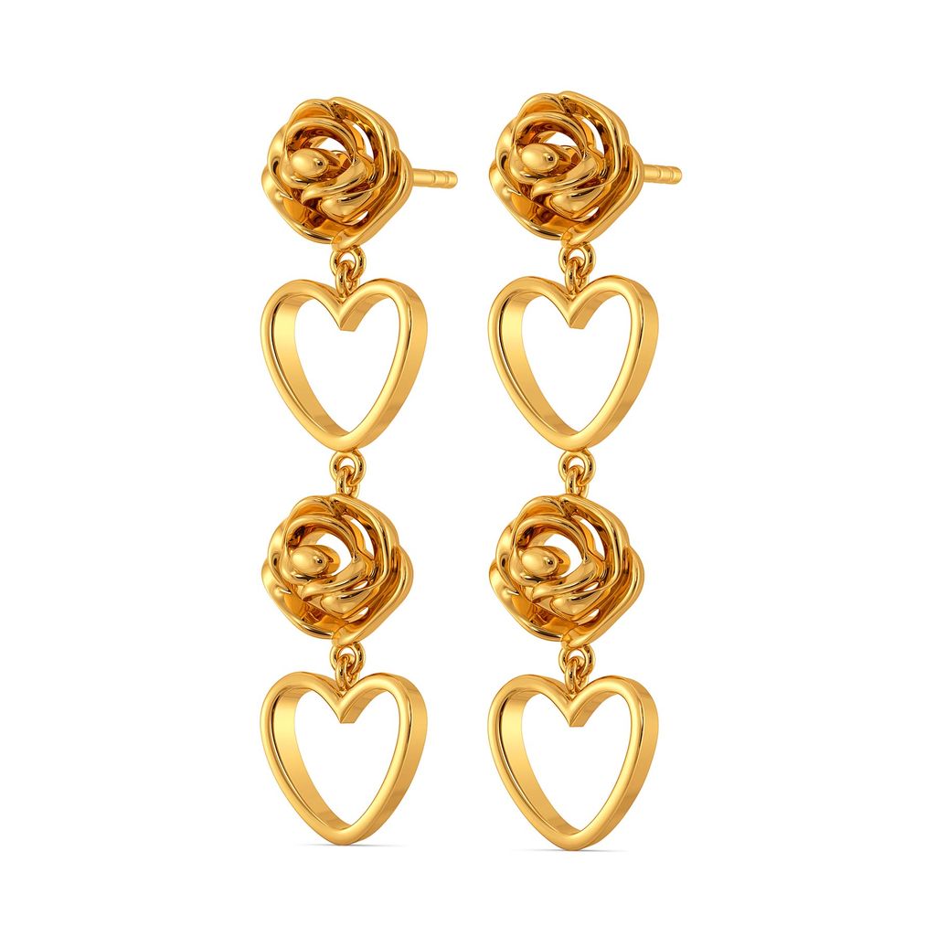 Rebel Rose Gold Earrings