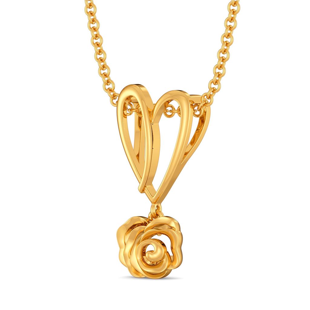 Heart of the Rose Gold Pendants
