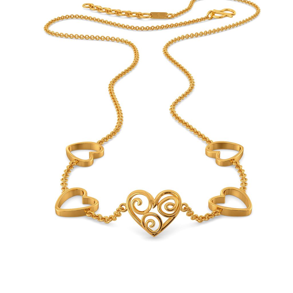 Exotic Edge Gold Necklaces