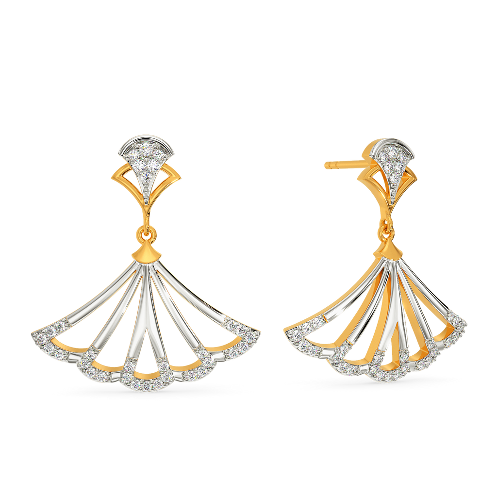 Glow With The Flow  Diamond Earrings