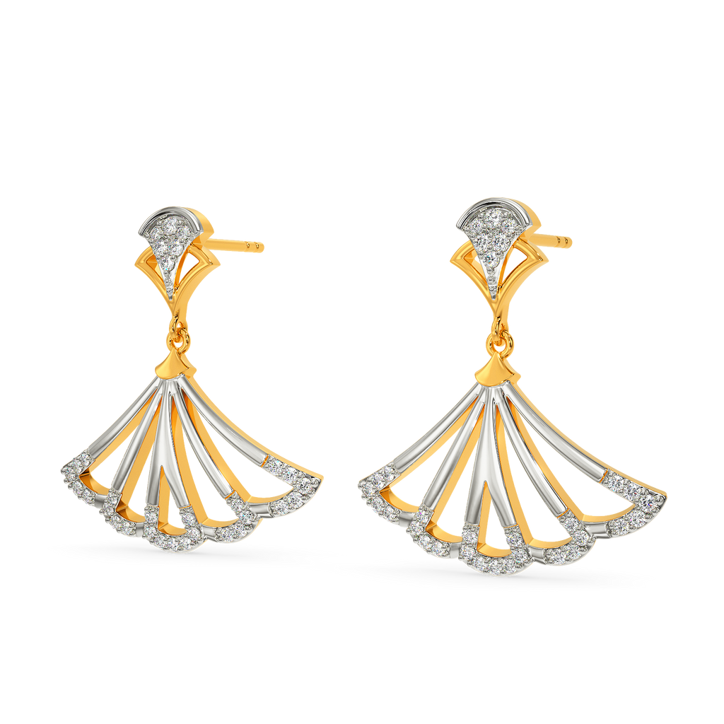 Glow With The Flow  Diamond Earrings