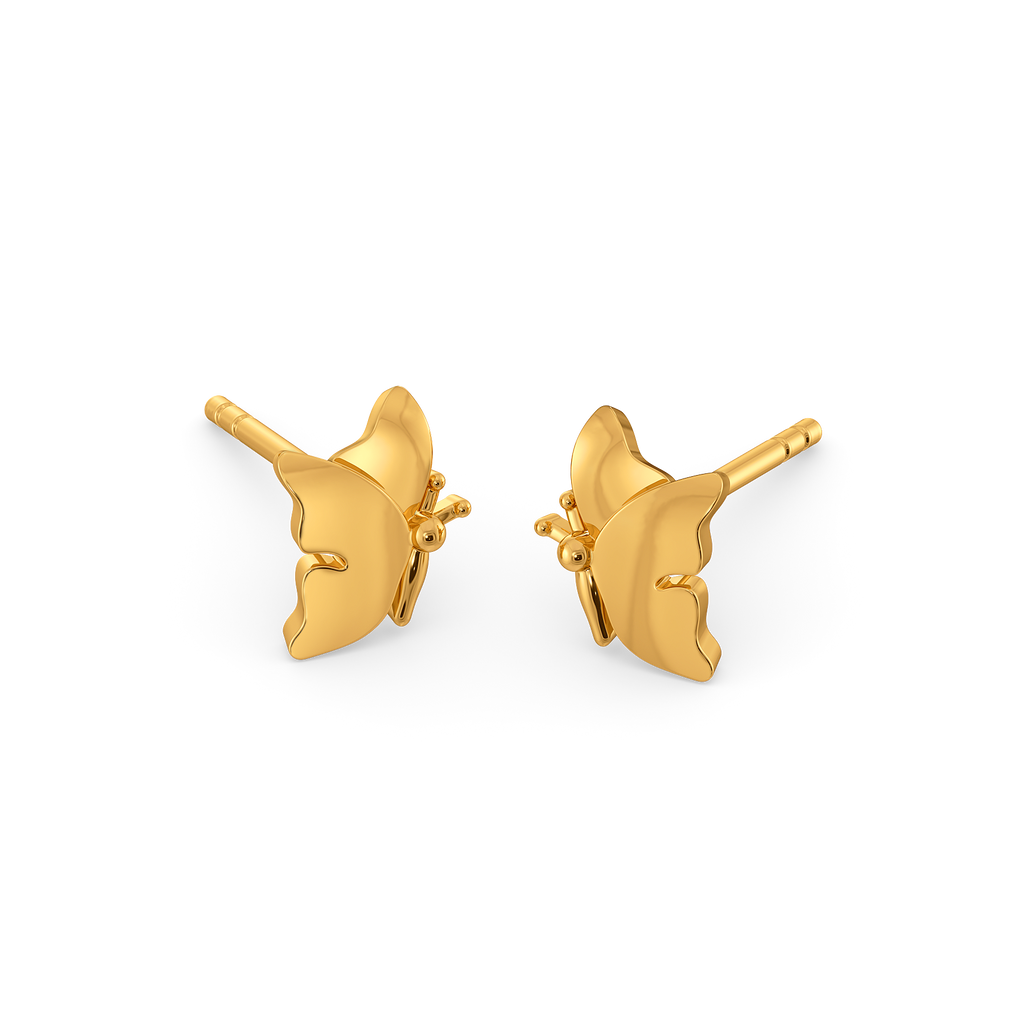 Pretty Meets Power Gold Earrings