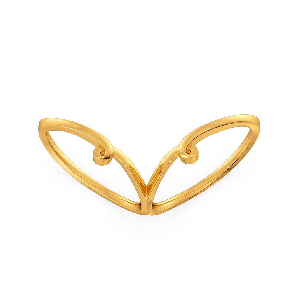 Disco Twists Gold Rings alternate view 3