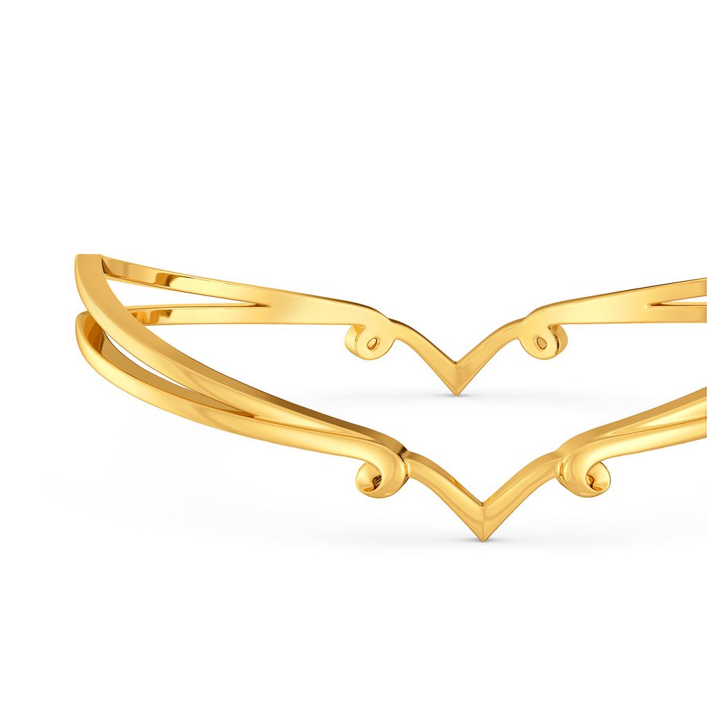 Disco Twists Gold Bangles