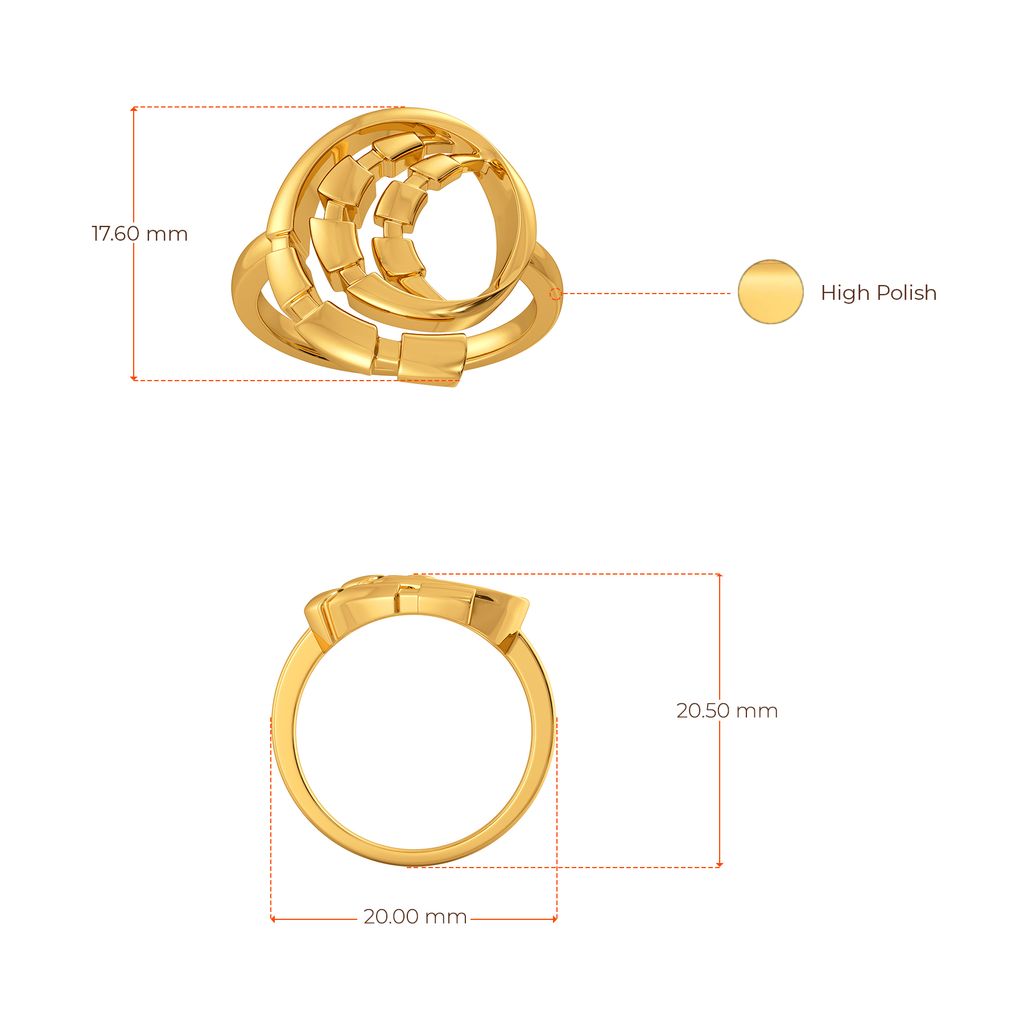 Wing Ding Pop Gold Rings image