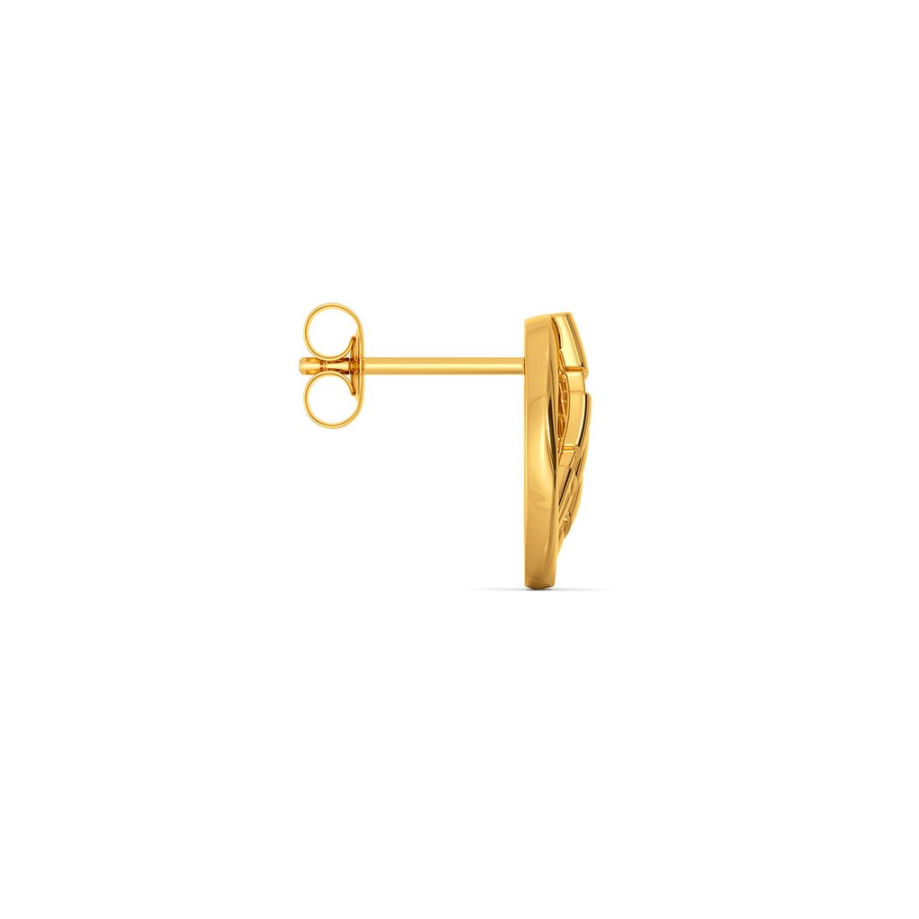 Wing Ding Pop Gold Earrings