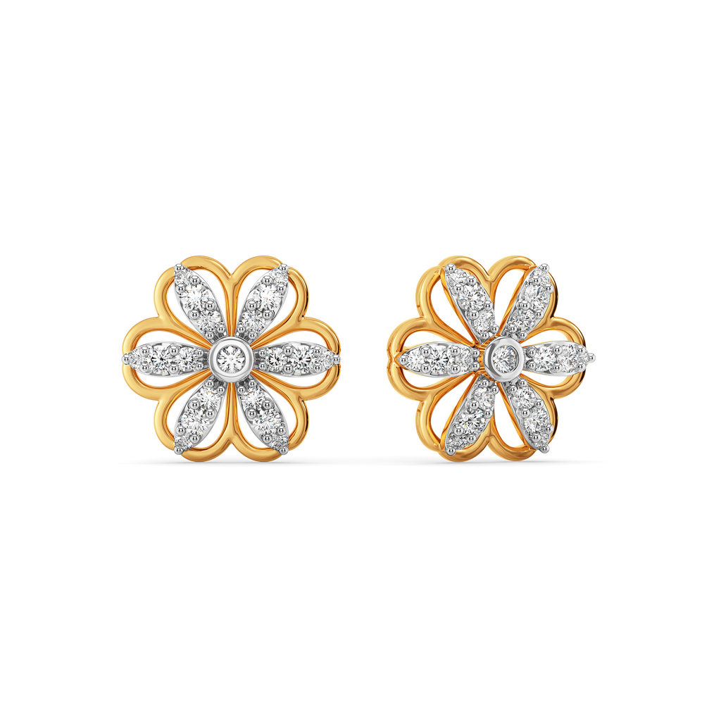 Petal Essence Diamond Earrings