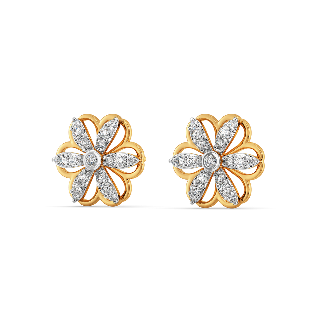 Petal Essence Diamond Earrings