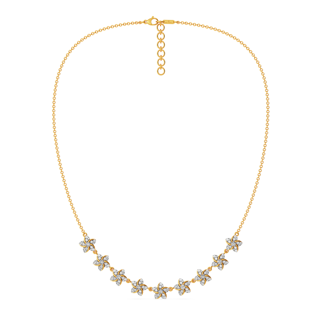 Flora Halo Diamond Necklaces