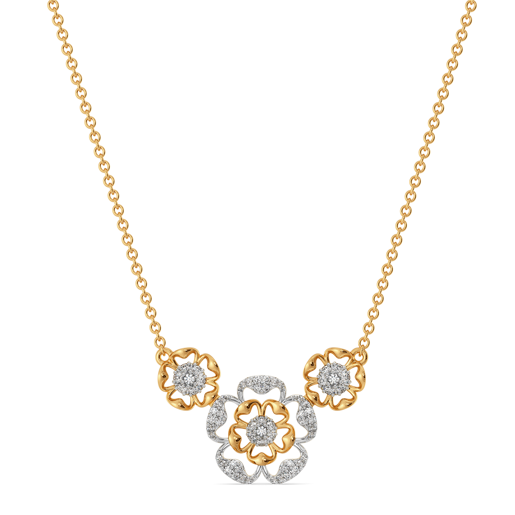 Petal Depth Diamond Necklaces