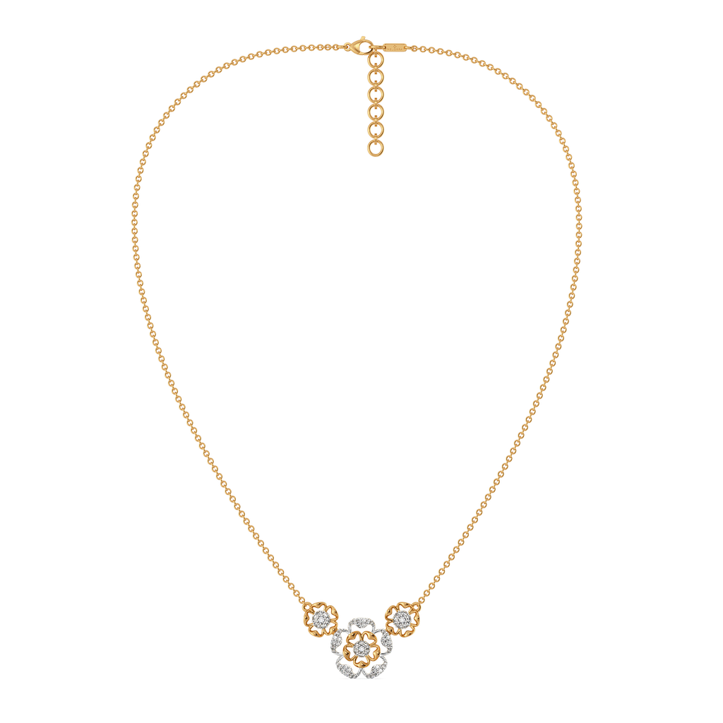 Petal Depth Diamond Necklaces