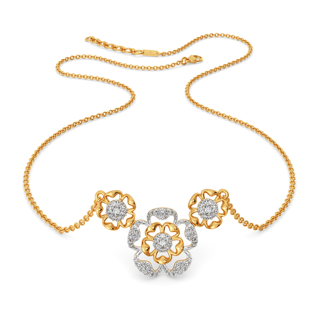 Petal Depth Diamond Necklaces