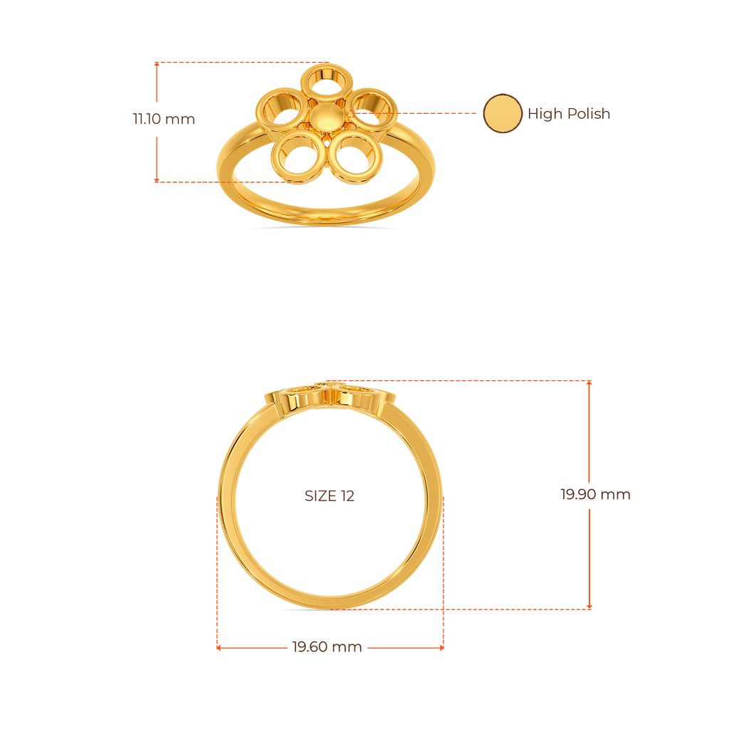Polka Pop Gold Rings image