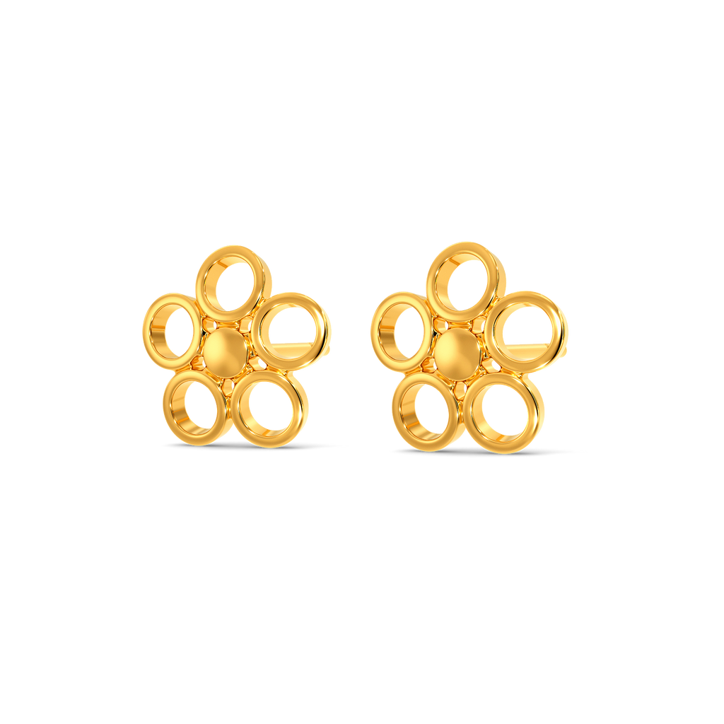 Polka Pop Gold Earrings