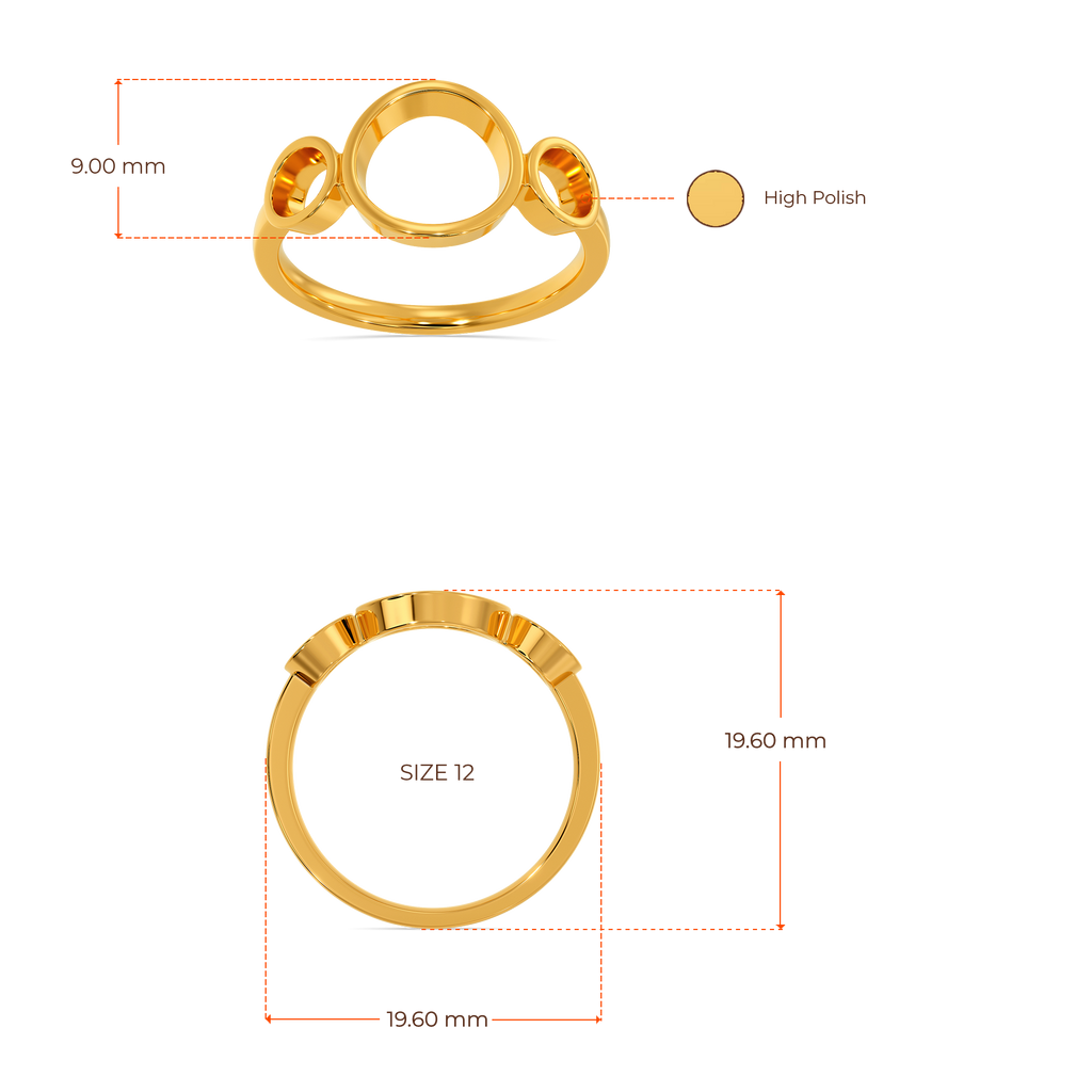 Polka Dot Gold Rings image