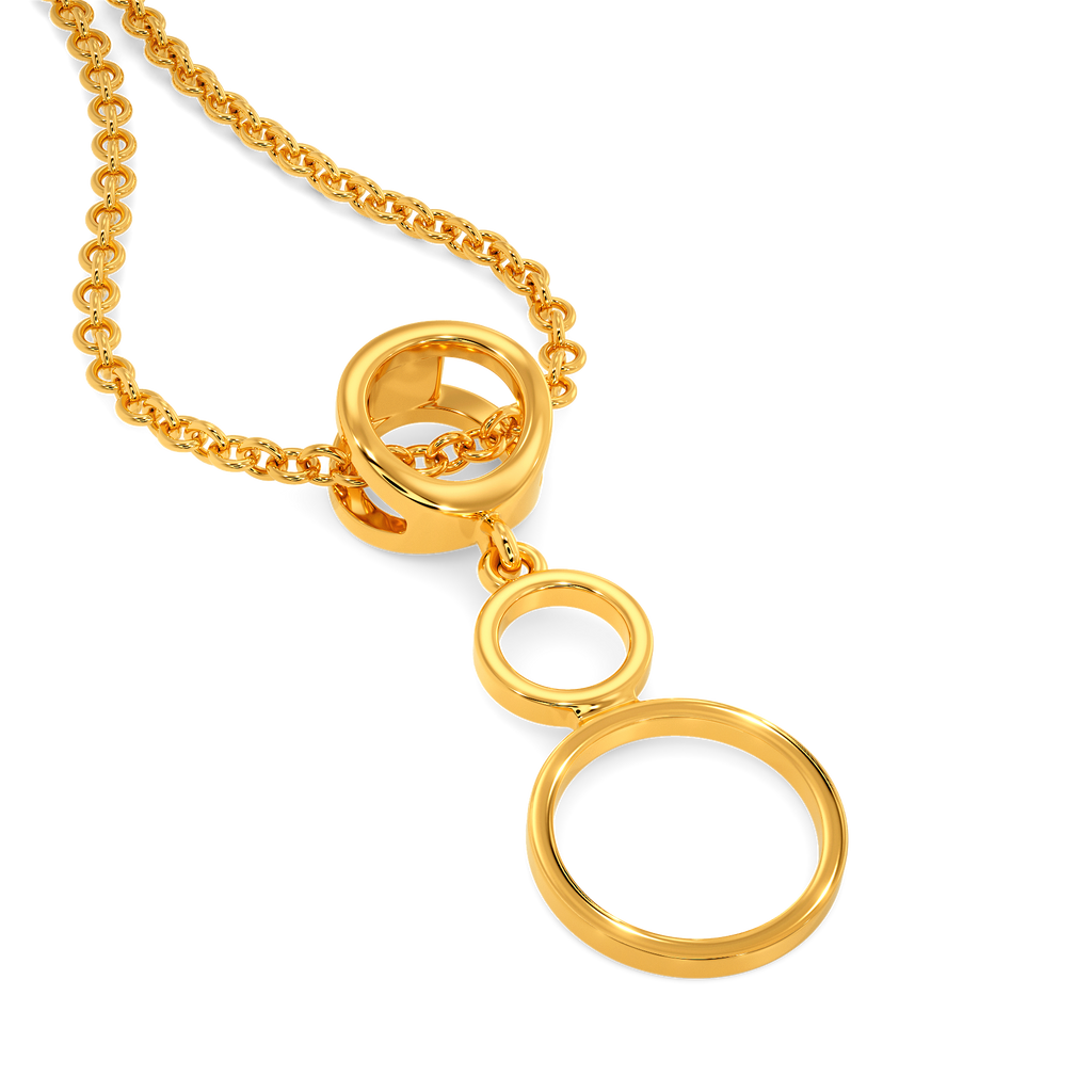 Polka Dot Gold Pendants