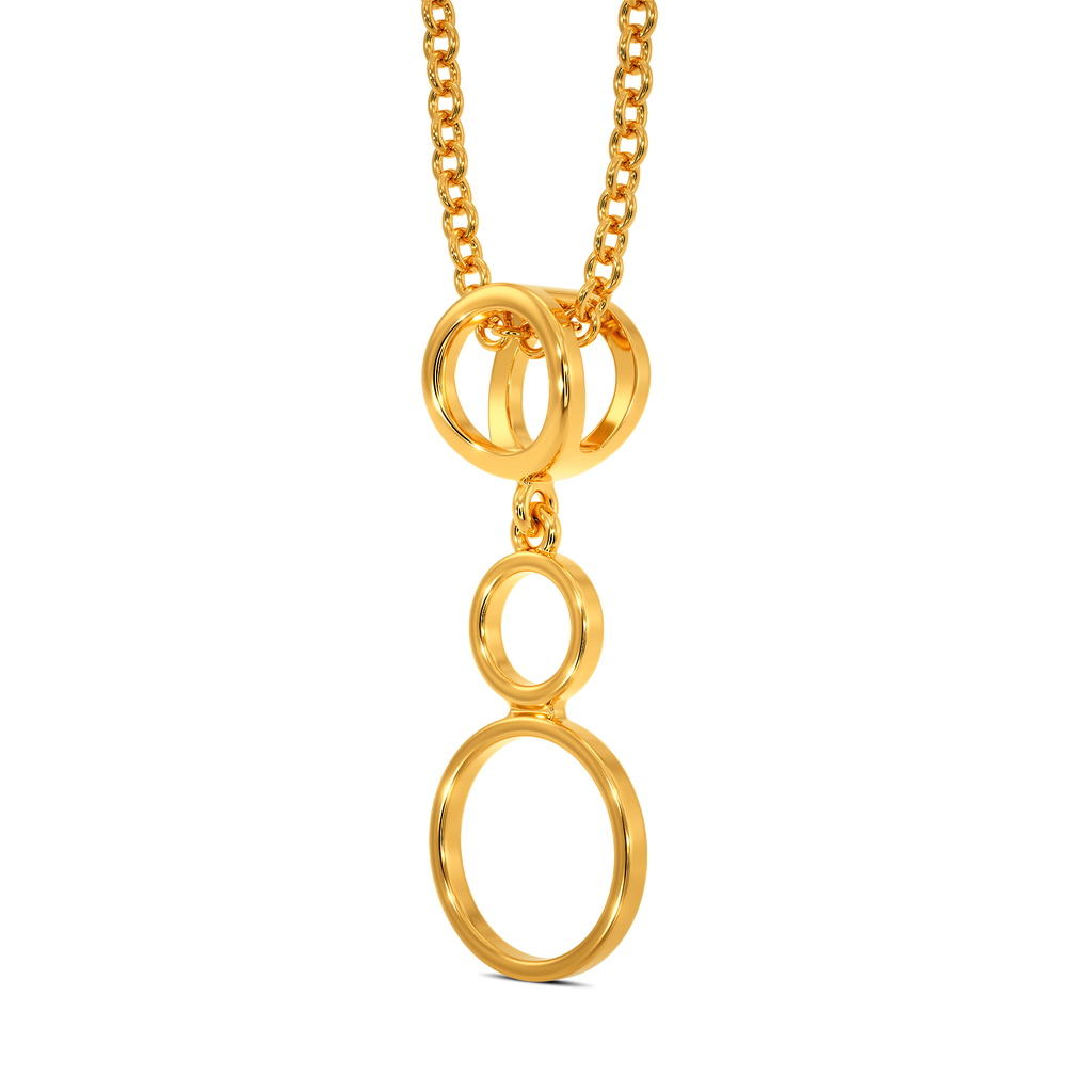 Polka Dot Gold Pendants
