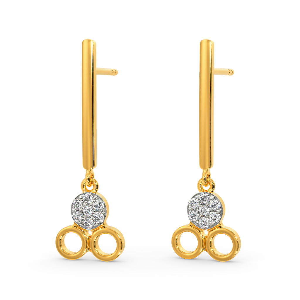 Retro Magic Diamond Earrings