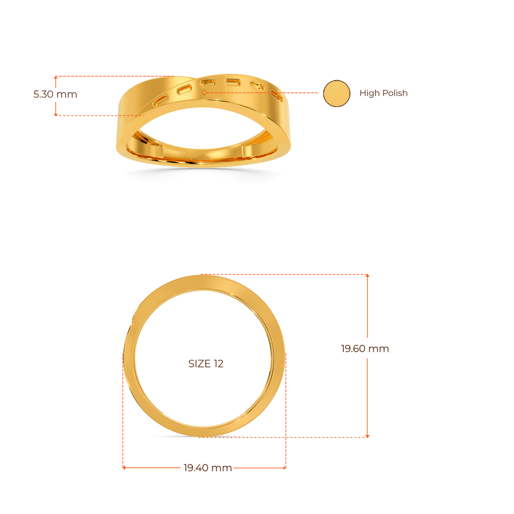 Denim Craze  Gold Rings image