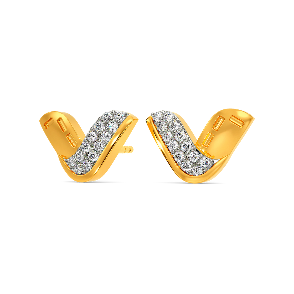 Denim on Denim Diamond Earrings