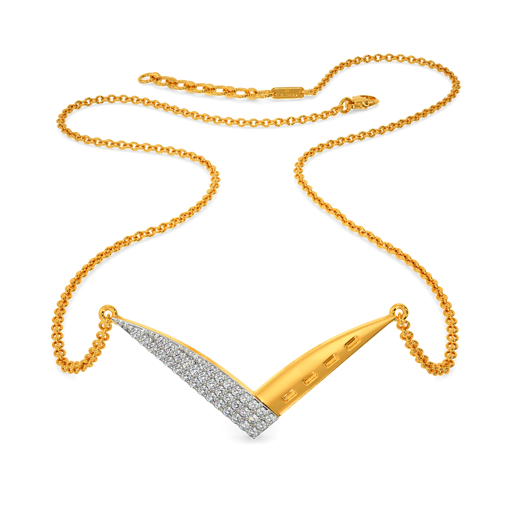 Denim Sync Diamond Necklaces
