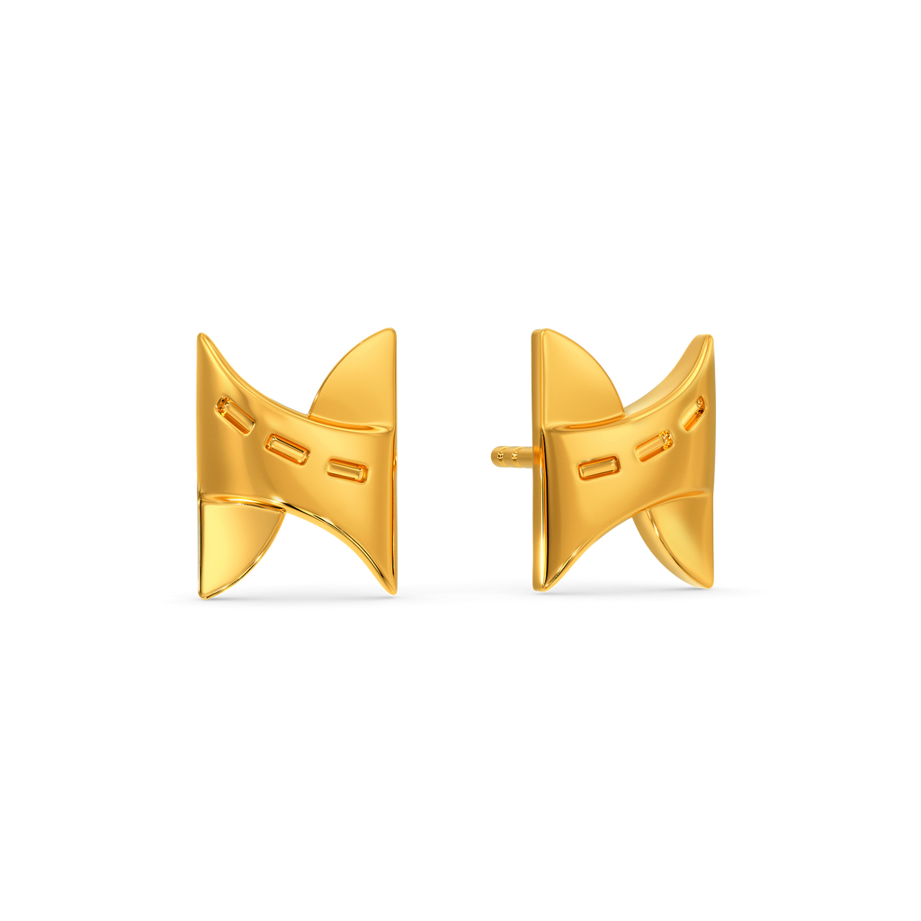Not Denim Distressed Gold Earrings