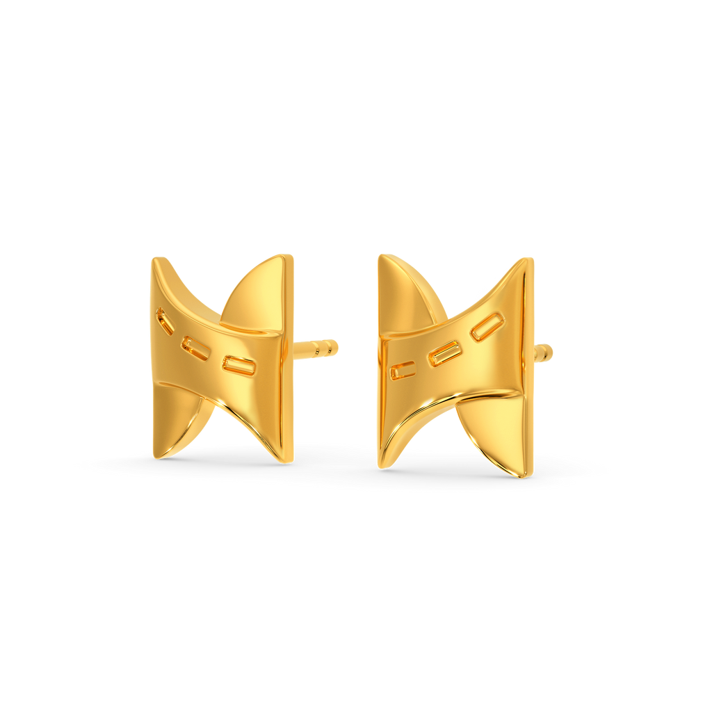 Not Denim Distressed Gold Earrings