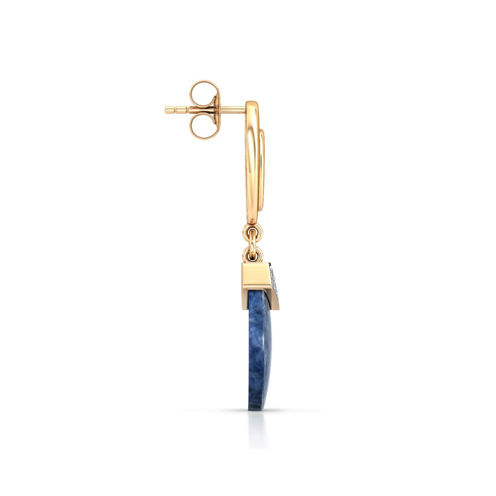 Button Pocket Diamond Earrings