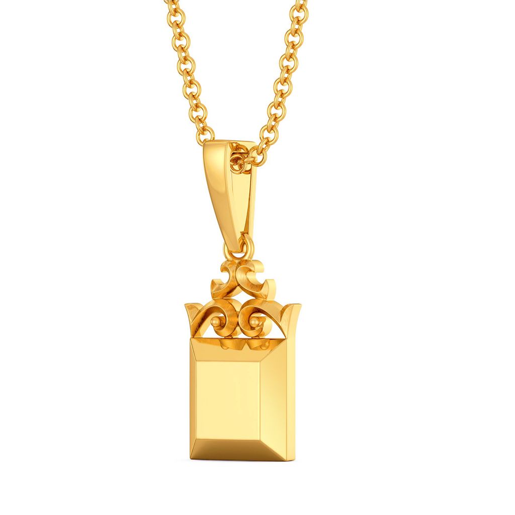 Victorian Swirls Gold Pendants
