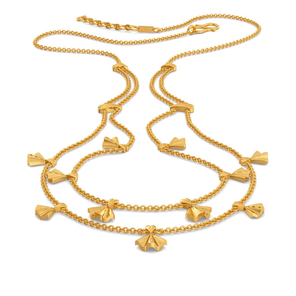 Victorian Frills Gold Necklaces