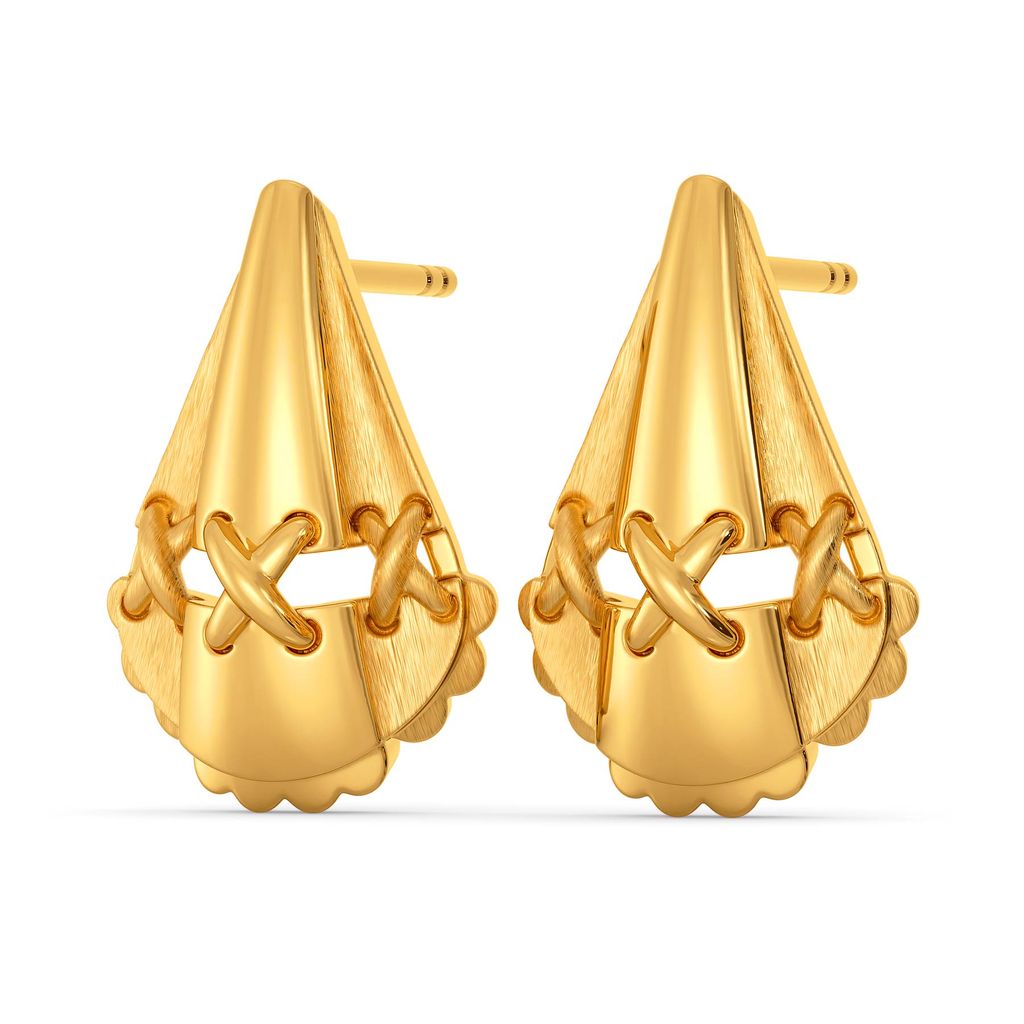 Free Frills Gold Earrings