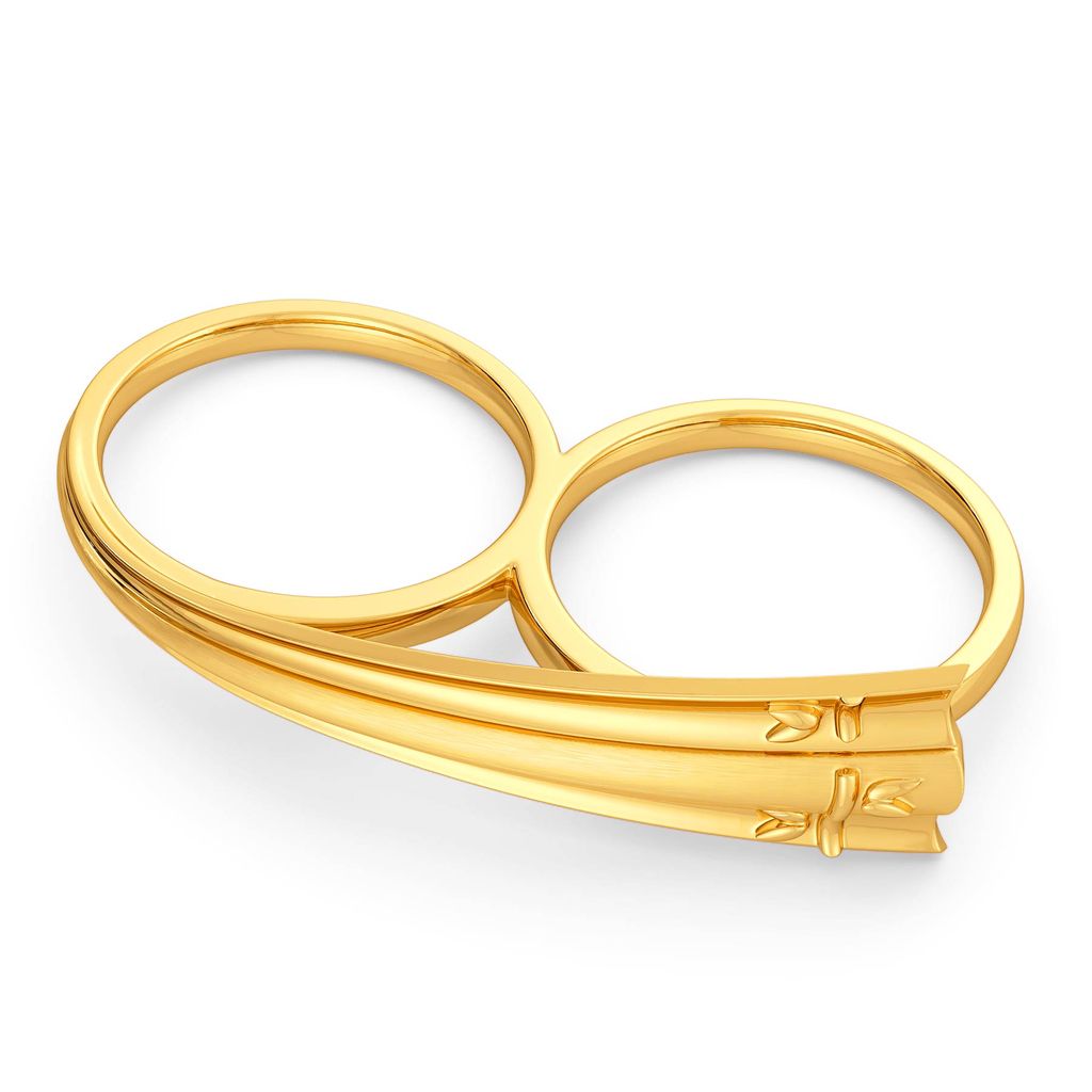 Playfully Frill Gold Rings alternate view 3