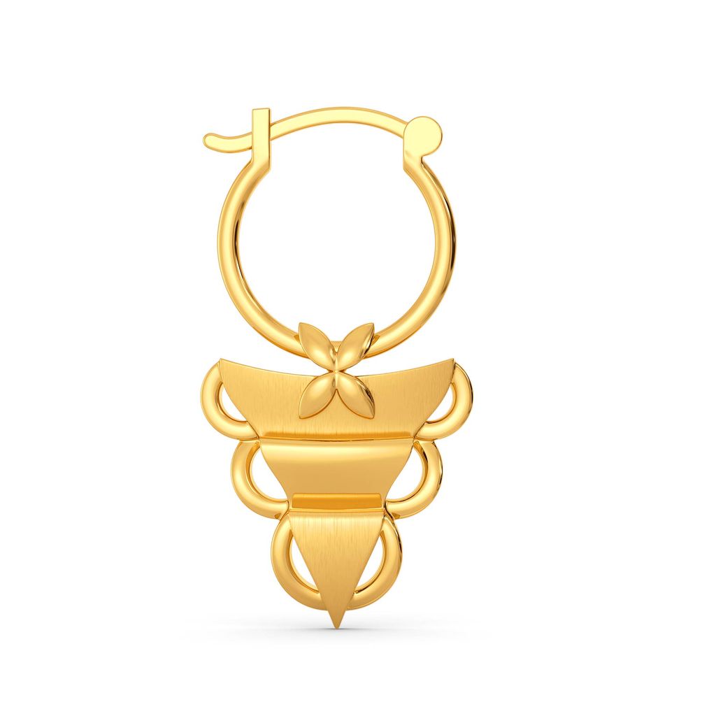 Ruff No Fuss Gold Earrings