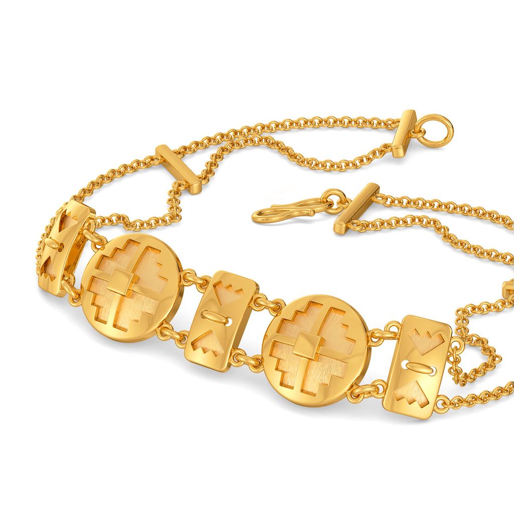 Woven Victorian Gold Bracelets