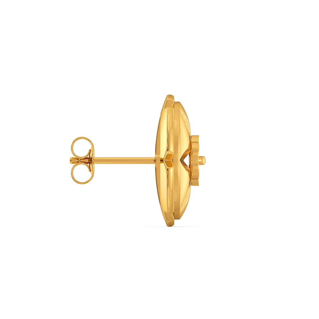 Floral Weaves Gold Earrings