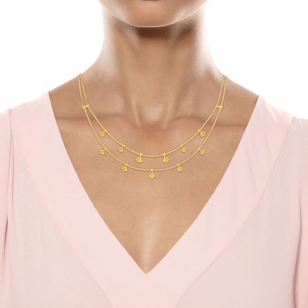 Victorian Frills Gold Necklaces