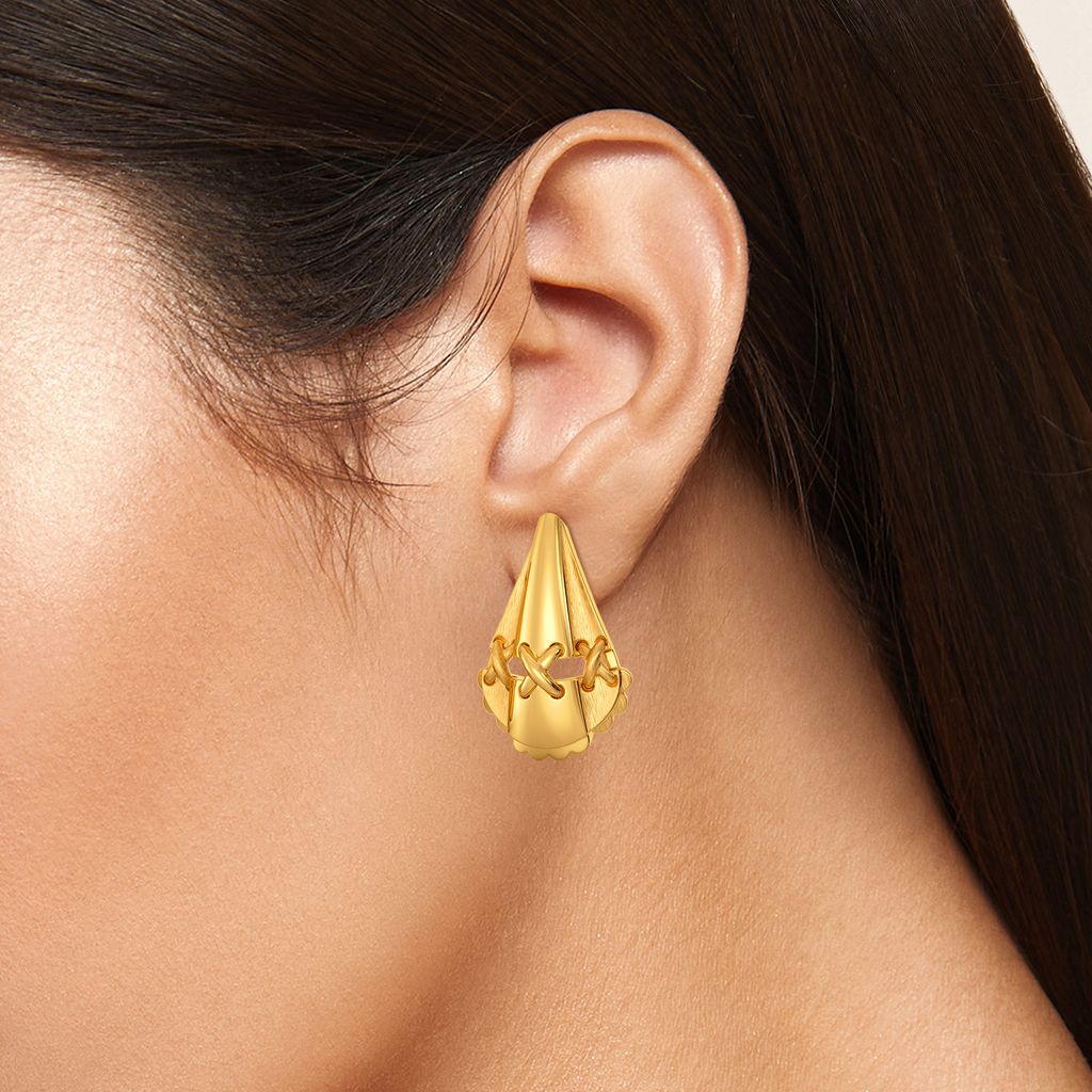 Free Frills Gold Earrings