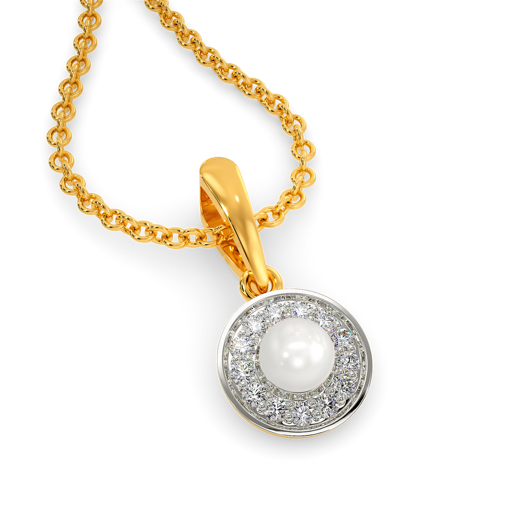 Tune Of Pearls Diamond Pendants