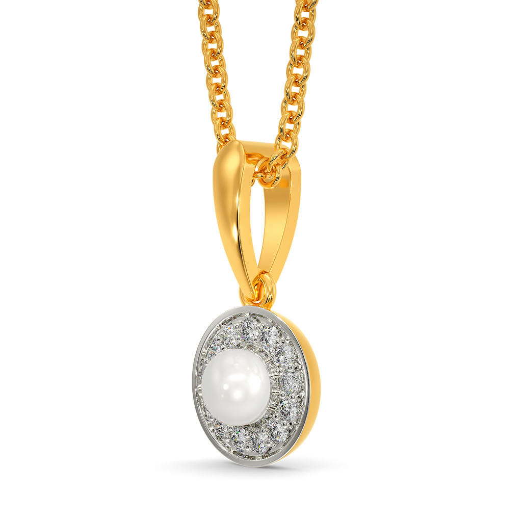 Tune Of Pearls Diamond Pendants