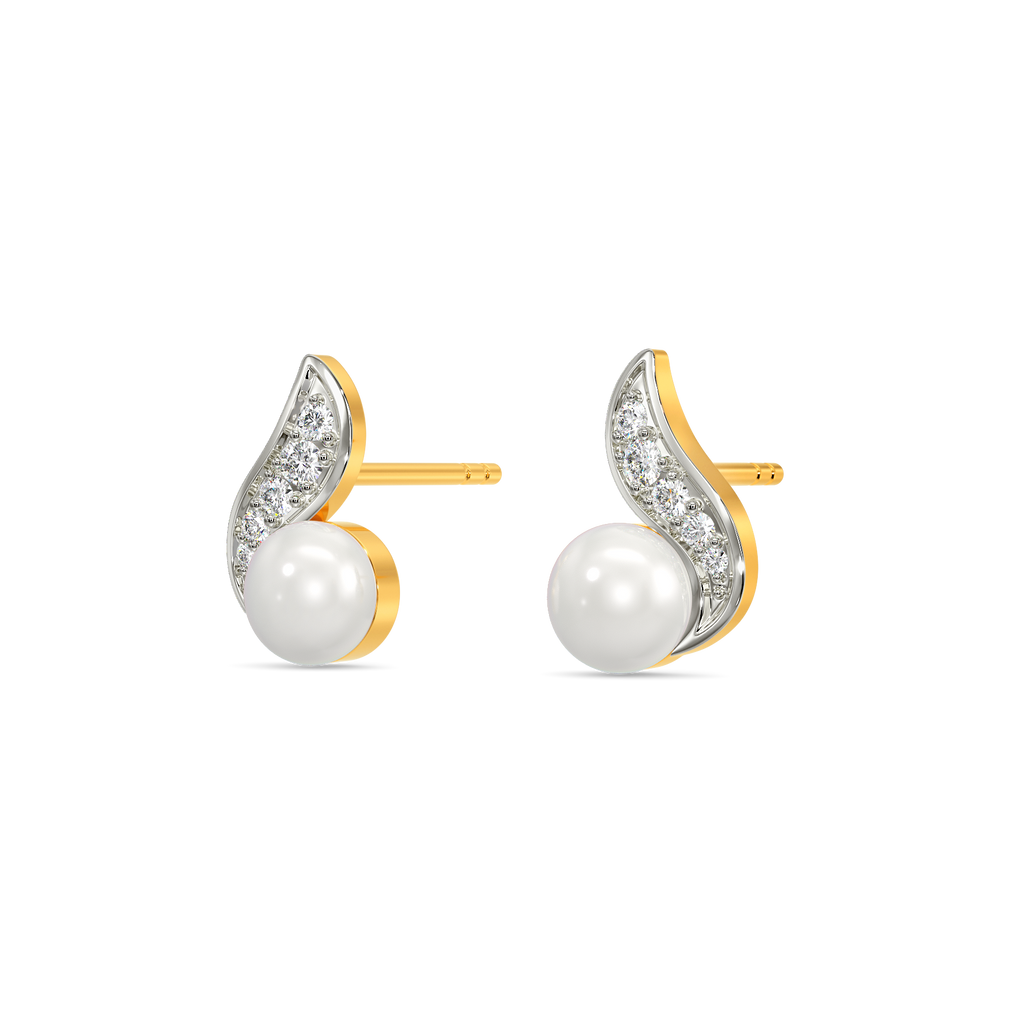 Pearl Vibe Diamond Earrings