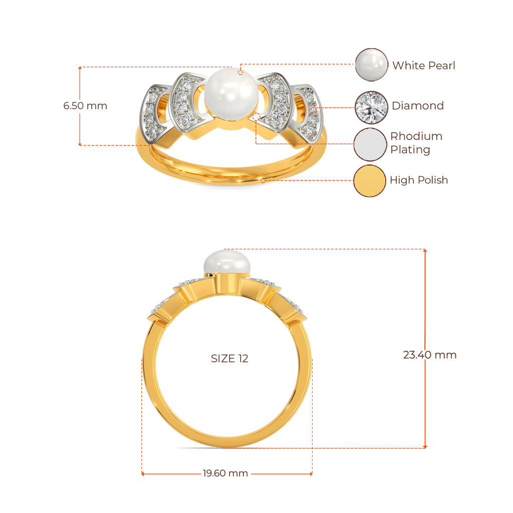 Vibin To Pearls Diamond Rings image