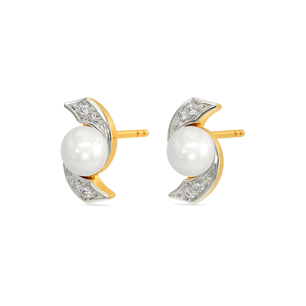 Pearl Queen Diamond Earrings