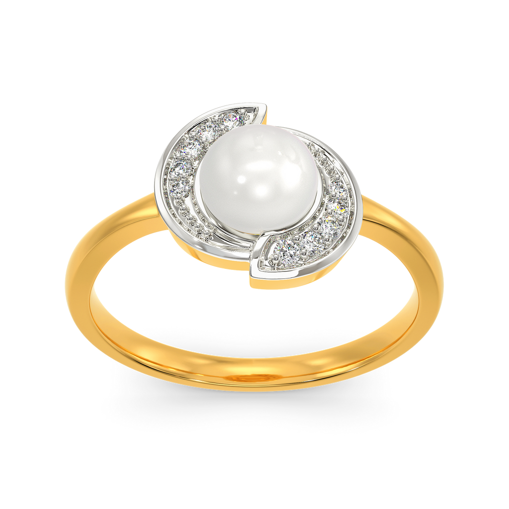 Pearl Twist Diamond Rings alternate view 3